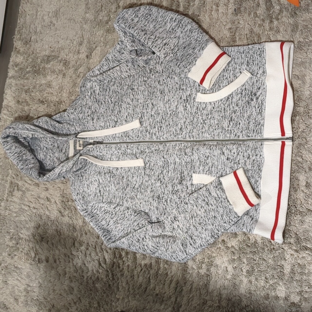 Men's zip-up hooded sweater Large